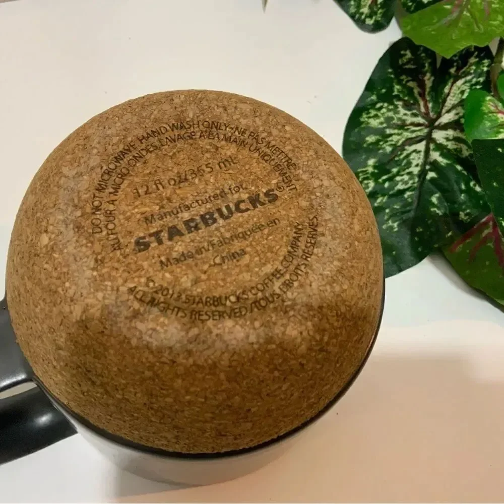Starbucks ceramic travel mug cork bottom